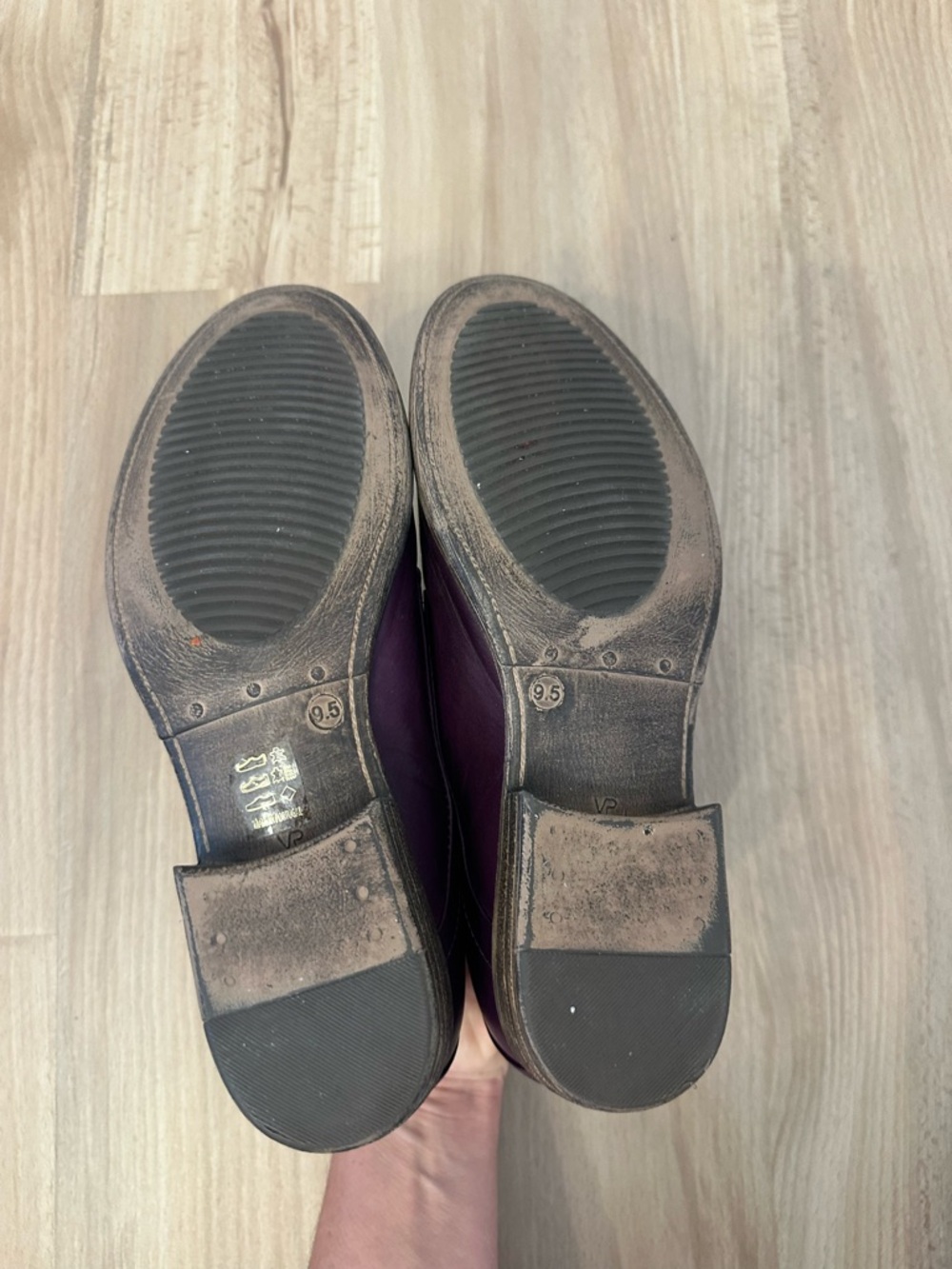 Miz Mooz Letty Eggplant Purple Leather Lace-Up Oxford Shoes - Picture 9 of 12